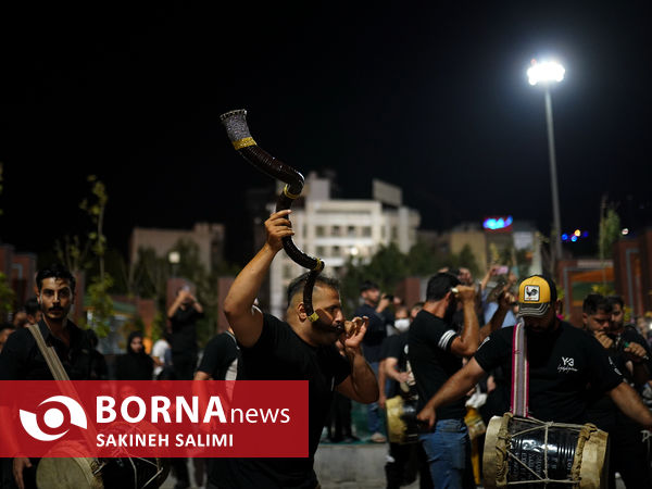 حال و هوای شب چهارم محرم در میدان تجریش