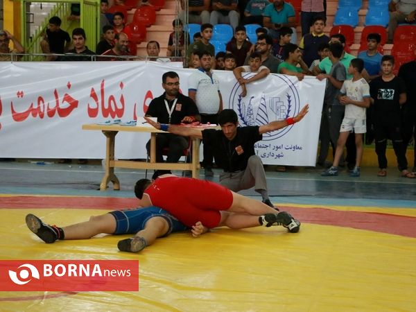 مسابقات کشتی فرنگی خردسالان جام قهرمانی خوزستان