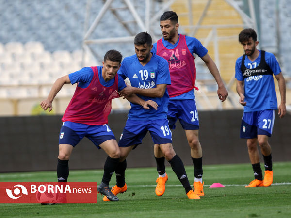 تمرین تیم ملی فوتبال ایران