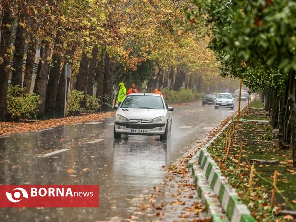 شيراز زیبای بارانی