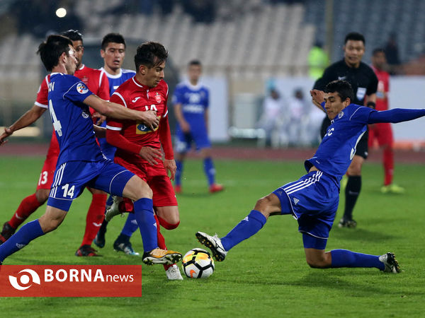 دیدار تیم های فوتبال  پرسپولیس- نسف قارشی ازبکستان