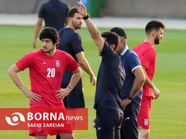 تمرین تیم ملی فوتبال ایران