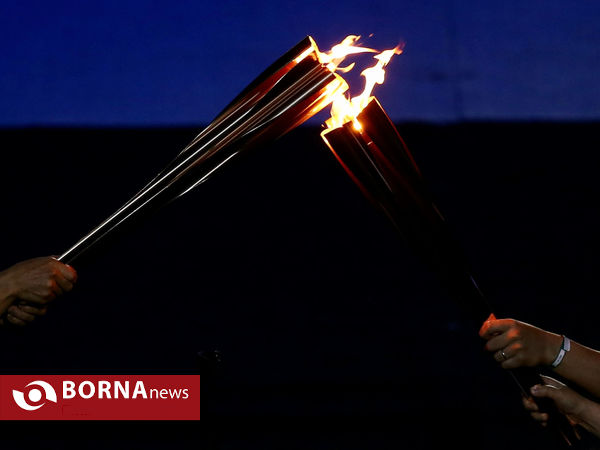 روشن شدن مشعل المپیک ۲۰۲۰توکیو