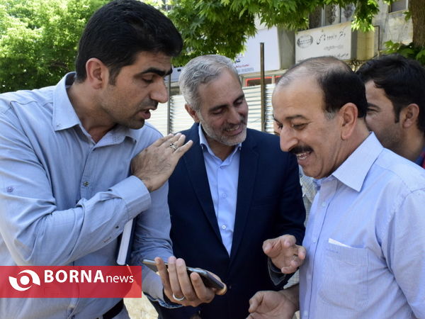 گزارش تصویری بازدید میدانی فرماندار کرمانشاه از پروژه حاشیه سازی آبشوران