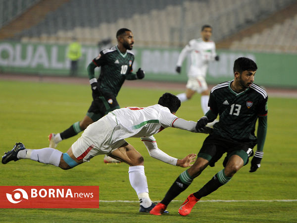 دیدار تیم های فوتبال ایران - امارات