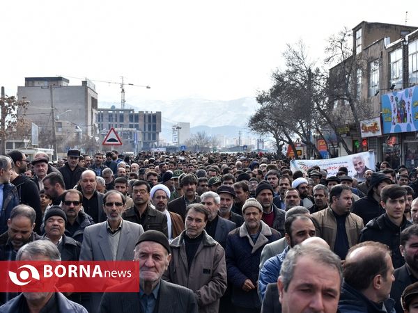 راهپیمایی مردم اگر در پی شهادت سردار قاسم سلیمانی