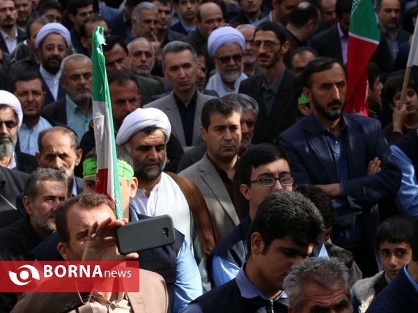 راهپیمایی روز۱۳ آبان لاهیجان
