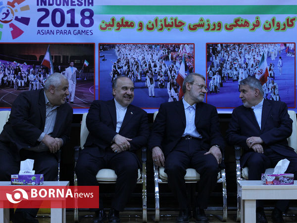 بازدید رییس مجلس و وزیر ورزش  و جوانان از اردوی تیم های جانبازان و معلولین