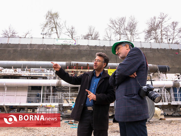 بازدید دانشجویان دانشکده خبرنگاران از روند آغاز عملیات خط 3 قطار شهری مشهد