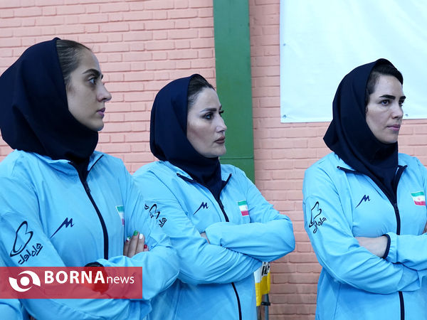 تمرین تیم ملی والیبال نوجوانان و بزرگسالان دختران