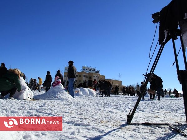 جشنواره بزرگ آدم برفی در اردبیل