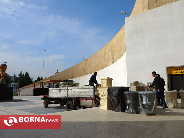 آخرین مراحل آماده سازی ورزشگاه آزادی