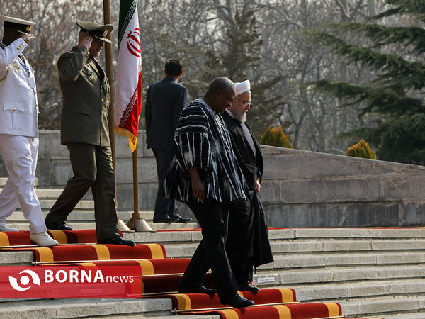 استقبال رسمی از رییس جمهوری غنا