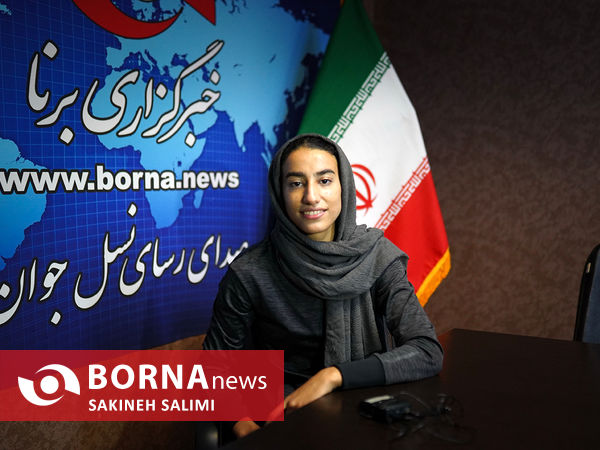 حضور نازنين فاطمه عيدیان در خبرگزاری برنا