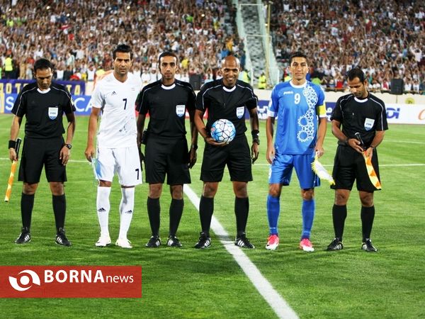 دیدار تیم ها فوتبال ایران- ازبکستان