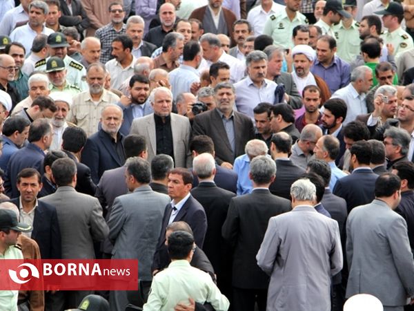 تشییع پیکر جان‌باختگان گیلانی فاجعه منا در رشت