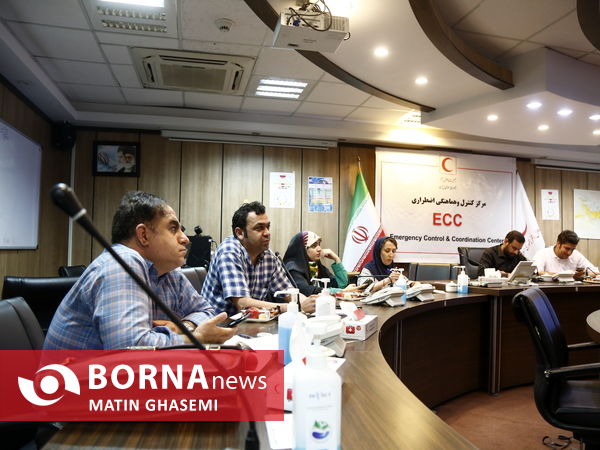 نشست خبری ویدئو کنفرانس رییس جمعیت هلال احمر در مکه مکرمه 