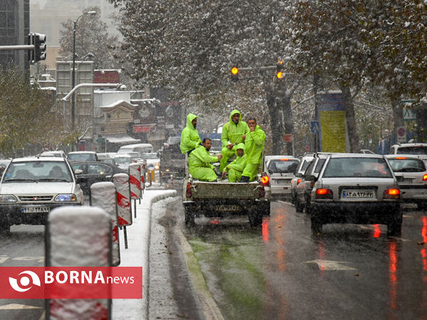 بارش برف در تهران