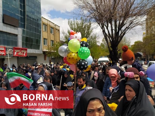 راهیمایی روز قدس در همدان