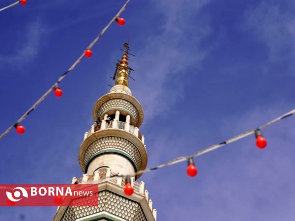 چراغانی مسجد مقدس جمکران در آستانه نیمه شعبان