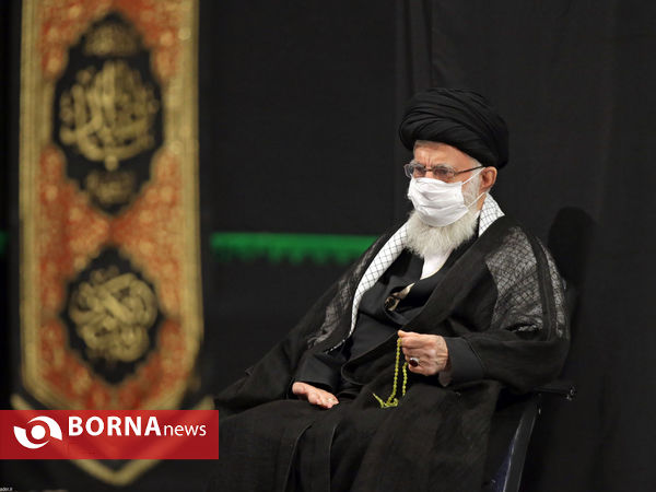 مراسم عزاداری شب هشتم محرم با حضور رهبر انقلاب