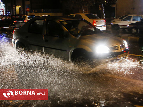 آب گرفتگی معابر خیابان های تهران