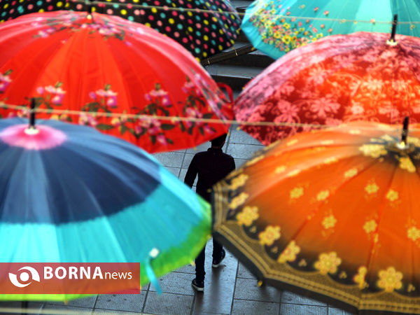 آسمانی از چتر در شیراز