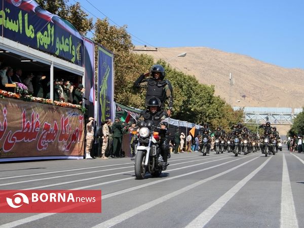 رژه نیروهای مسلح در شیراز
