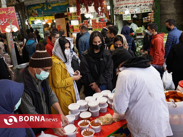 میدان تجریش تهران در آستانه سال نو