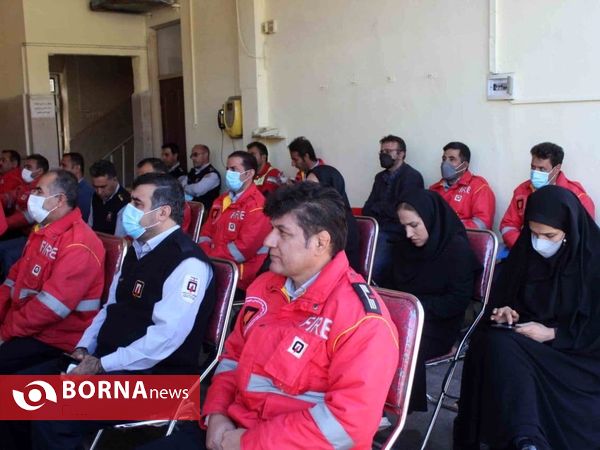 تجلیل از برندگان  جشنواره آتش‌نشانی خرم آباد