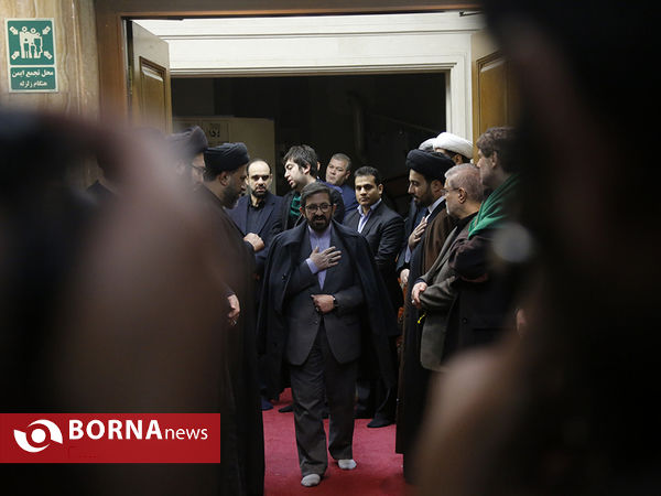 مراسم وداع با پیکر مرحوم آیت الله هاشمی شاهرودی