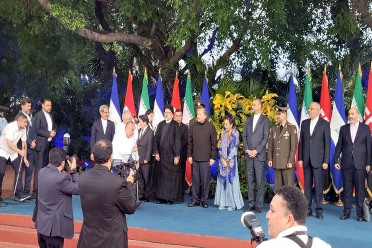 استقبال رسمی رئیس جمهور نیکاراگوئه از رئیسی با حضور مردم