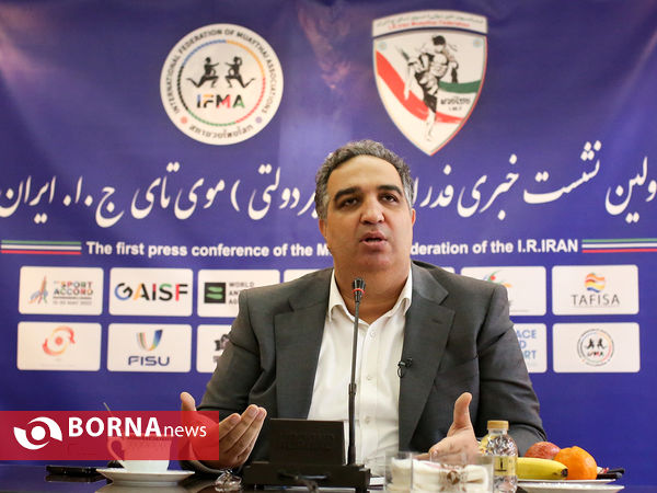 نشست خبری رییس فدراسیون موی تای