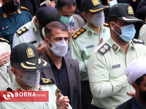 تشییع پیکر پاک دو شهید نیروی انتظامی در گیلان- لنگرود