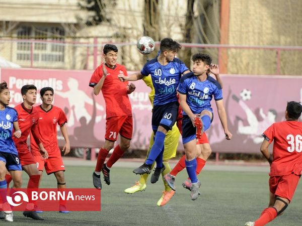 دیدار تیم‌های فوتبال نوجوانان پرسپولیس 2-  نوجوانان استقلال 0