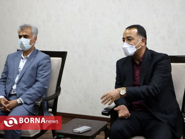 دیدار دکتر حسین کلانتری، استاندار کهگیلویه و بویراحمد و هیات همراه در دفتر علیرضا پاکدل، رئیس فدراسیون هندبال کشور