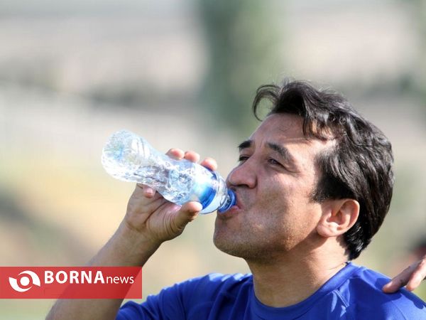 در حاشیه تمرینات آماده سازی تیم فوتبال سپیدرود در تهران