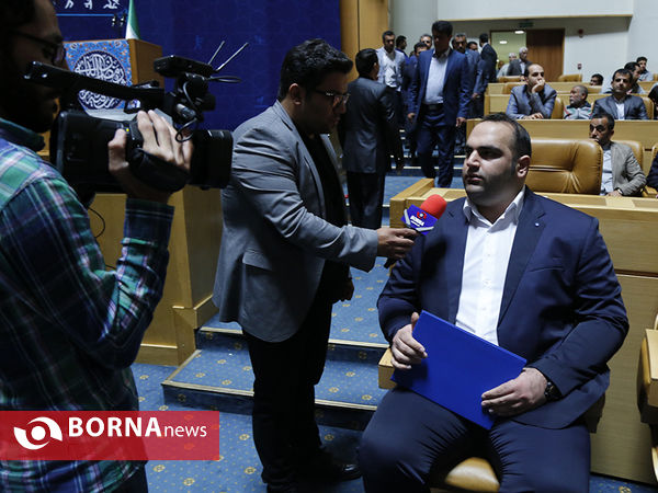 در حاشیه دیدار صمیمی ریاست جمهور با ورزشکاران