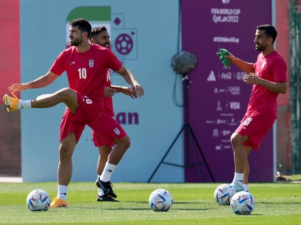 تمرین تیم ملی قبل از دیدار با ولز