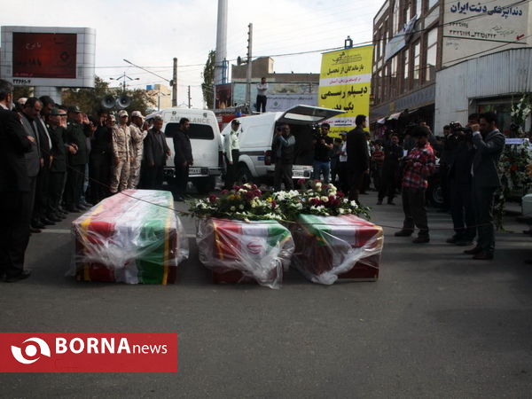 تشییع پیکر جانباختگان منا در اردبیل
