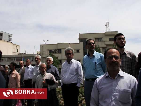 راهپیمایی نمازگزاران تهرانی در اعتراض به اقدام ترامپ