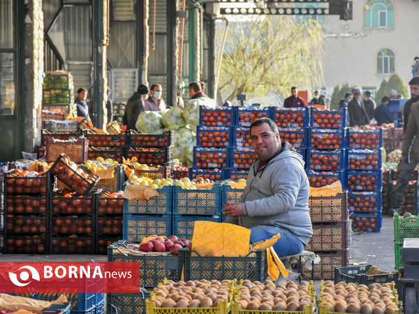 میدان میوه و تره بار در روزهای پایانی سال
