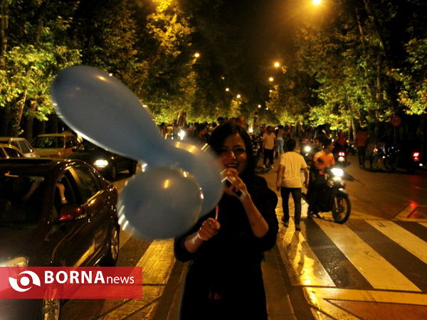 جشن و شادی مردم ایران  پس توافق هسته ایی -2