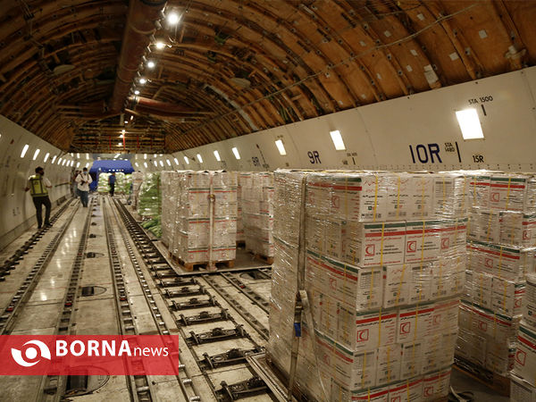 ارسال محموله بشر دوستانه جمعیت هلال احمر به افغانستان