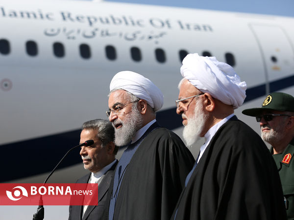 ورود رئیس جمهوری به یزد