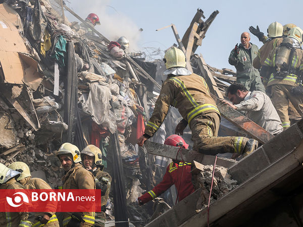 آتش سوزی و فروریختن ساختمان پلاسکو-4