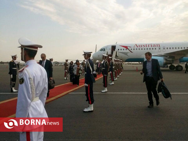 ورود رئیس جمهوری اتریش  به تهران