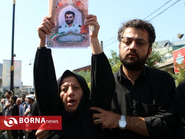 مراسم تشییع پیکر" شهید مهدی کامور "در آستانه اشرفیه