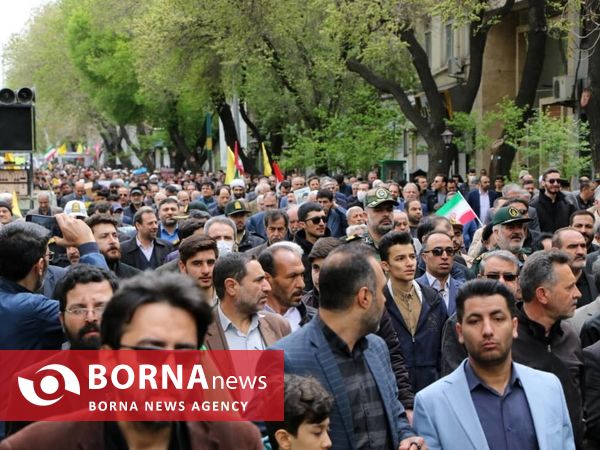 حضور پرشور مردم تبریز در راهپیمایی روز جهانی قدس