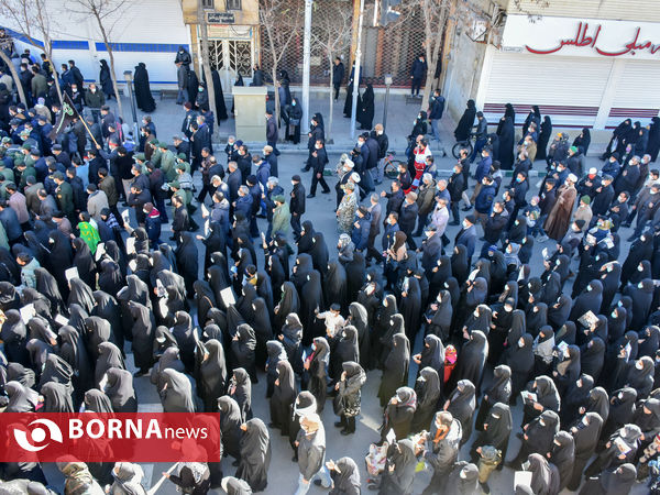 آیین تشیع شهید گمنام در اراک